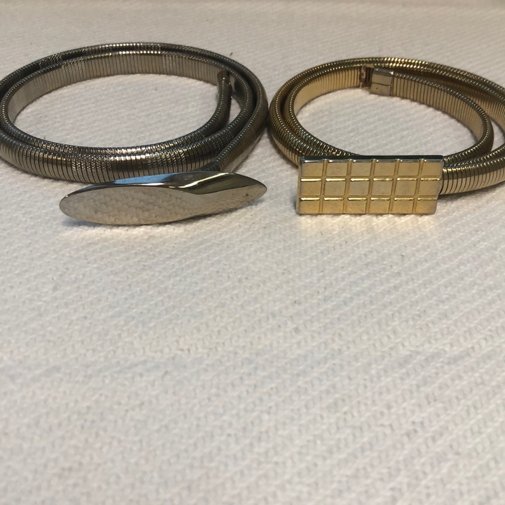 Vintage Gold and Silver belts